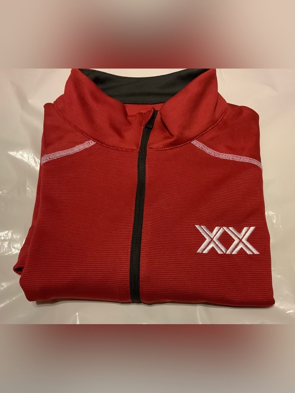 Columbia golf X Hunter men’s extra large red shotgun quarter zip pullover ANIME